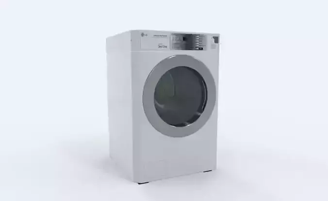 LG Washing Machine Low-poly 3D model