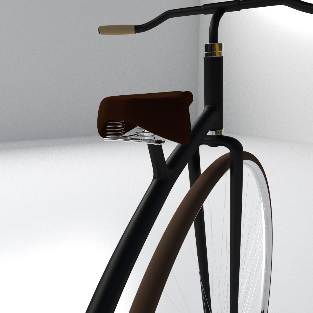 Penny Farthing Bicycle 3D model_2