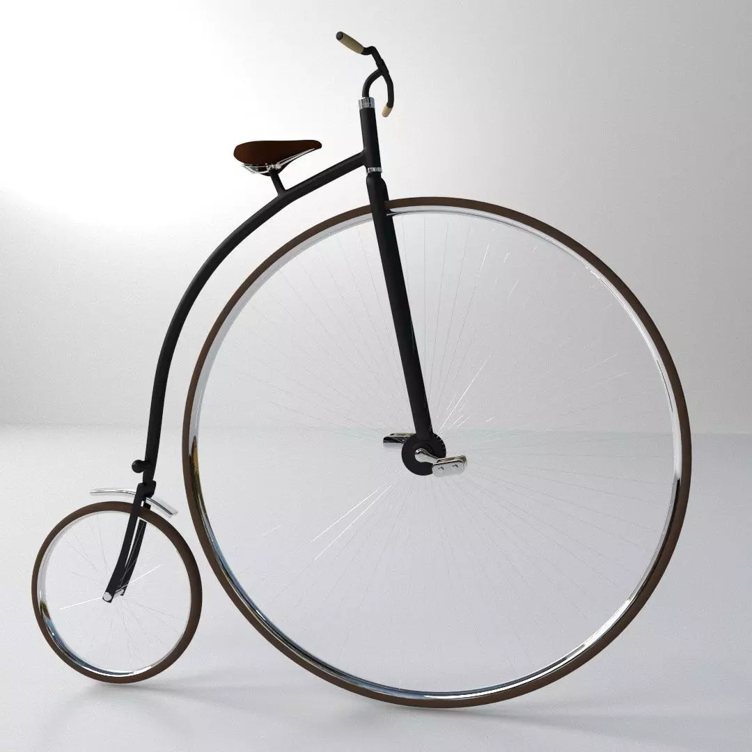 Penny Farthing Bicycle 3D model_0