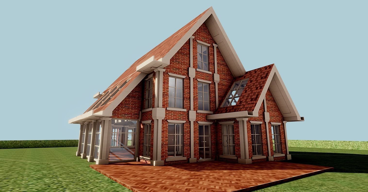 DreamHome Architectural Assets Free low-poly 3D model_3
