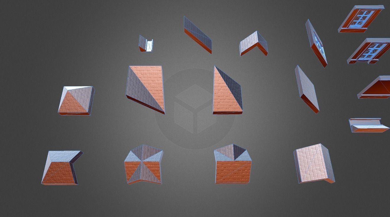 DreamHome Architectural Assets Free low-poly 3D model_7