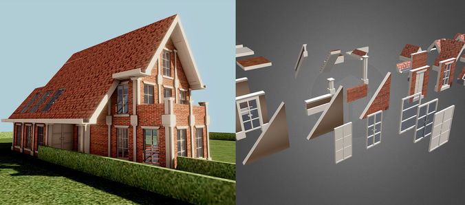 DreamHome Architectural Assets Free low-poly 3D model