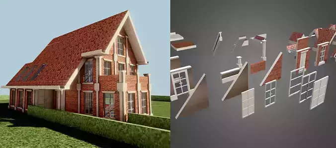 DreamHome Architectural Assets Free low-poly 3D model