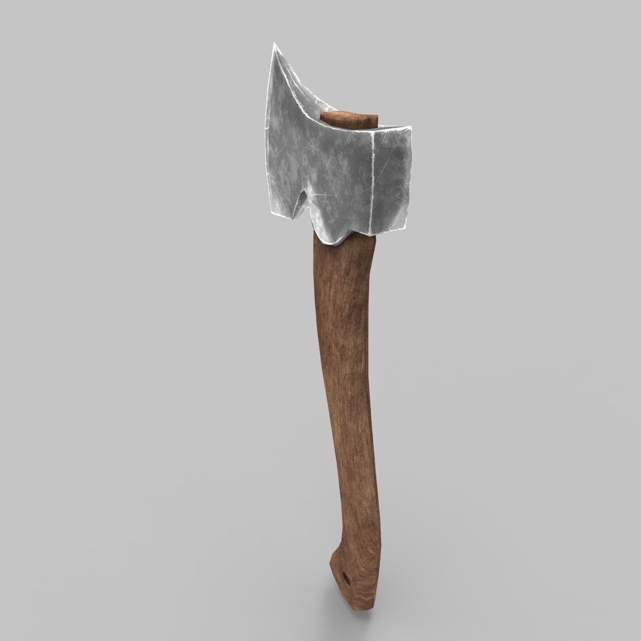 Axe game ready Low-poly 3D model_6