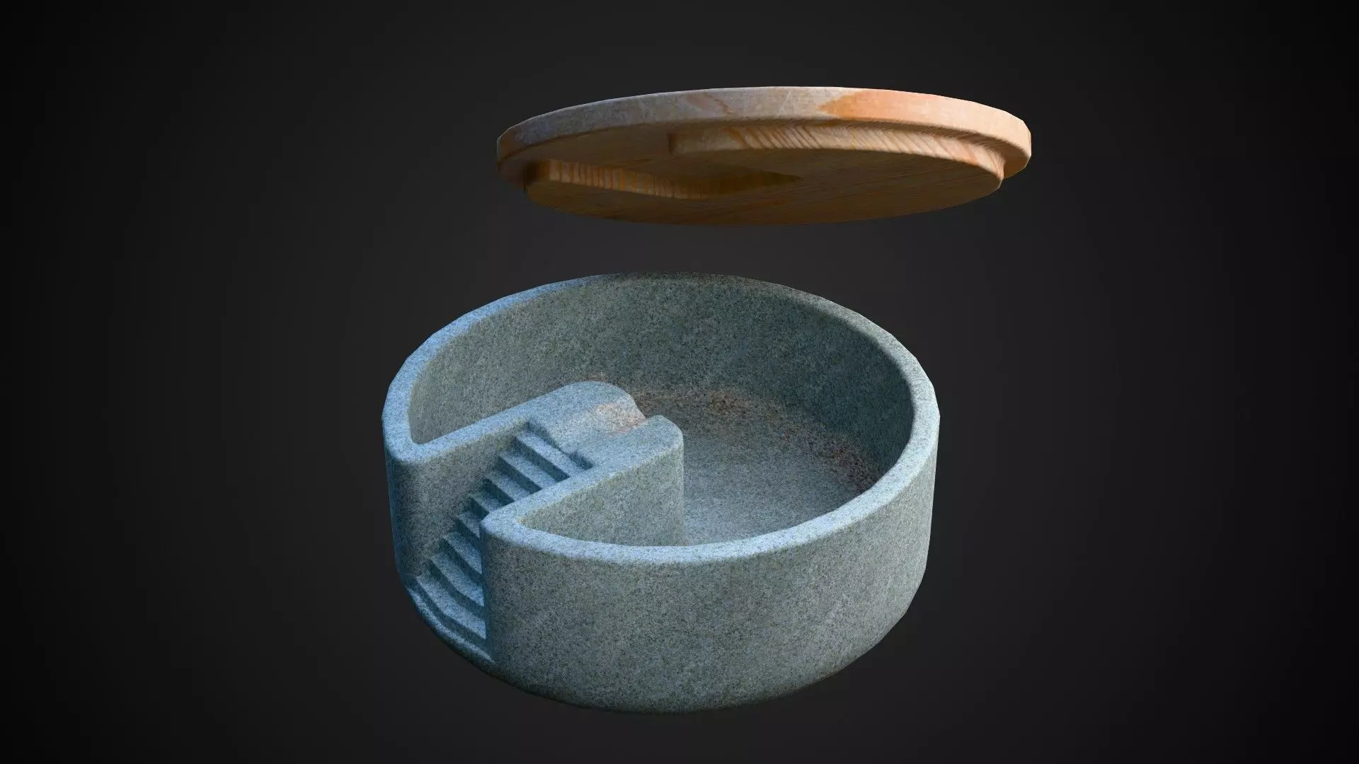 Cigarette Ashtray Low-poly 3D model