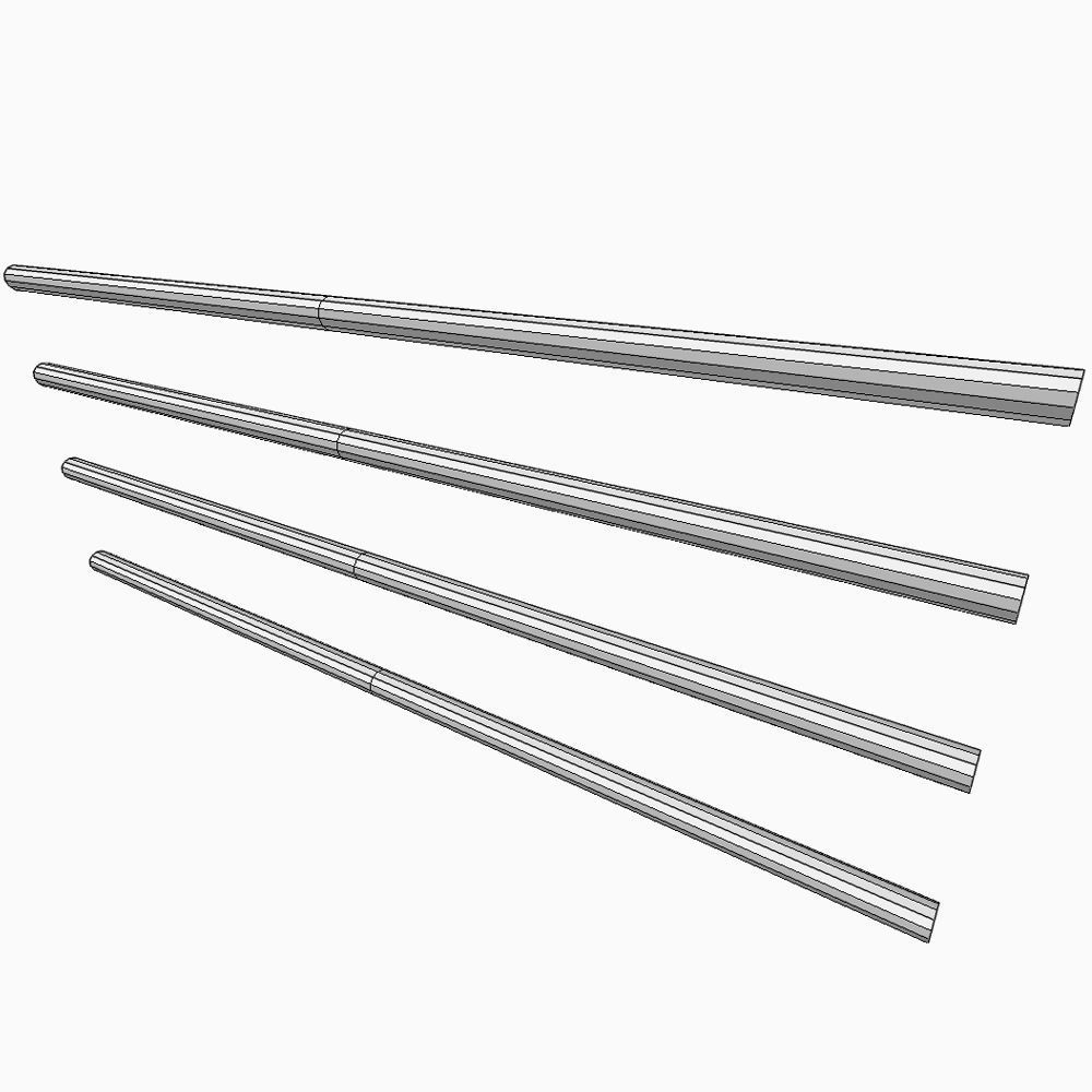 Energy fence pack 02 sci-fi low poly Low-poly 3D model_5