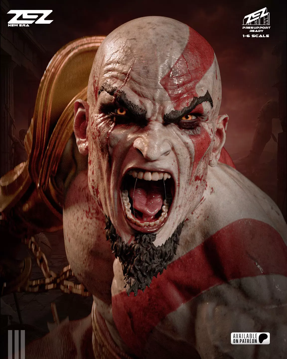 KRATOS ZEZ STL 3D print model