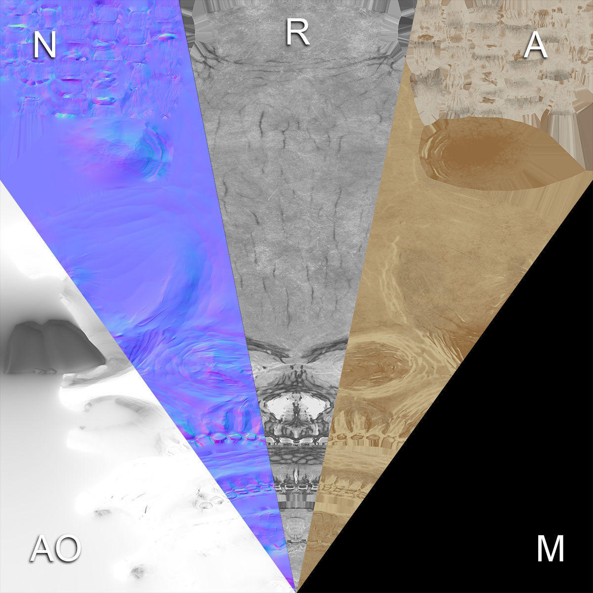 skull with fangs PBR Game-Ready Low-poly 3D model_11