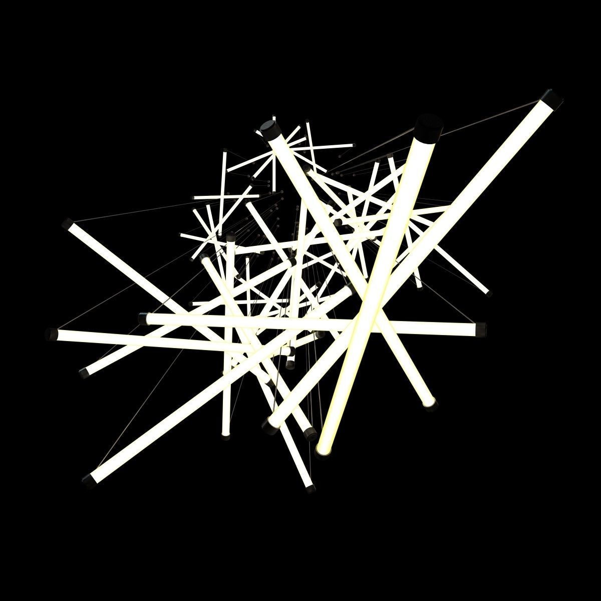 Custom made lightining chandelier 3D model_5