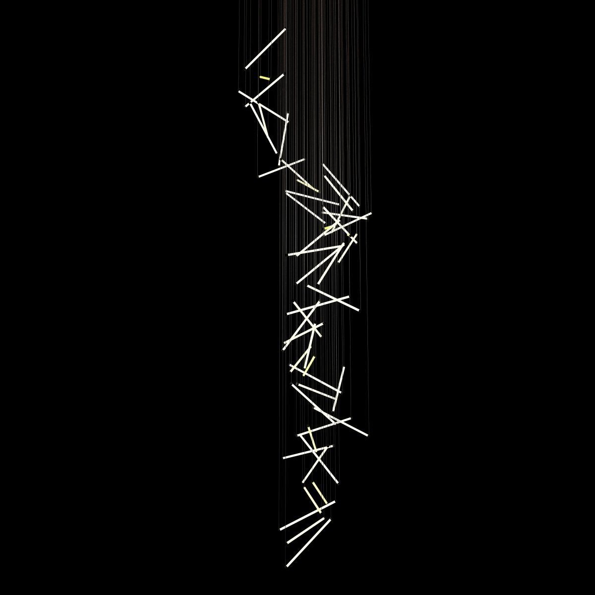 Custom made lightining chandelier 3D model_2