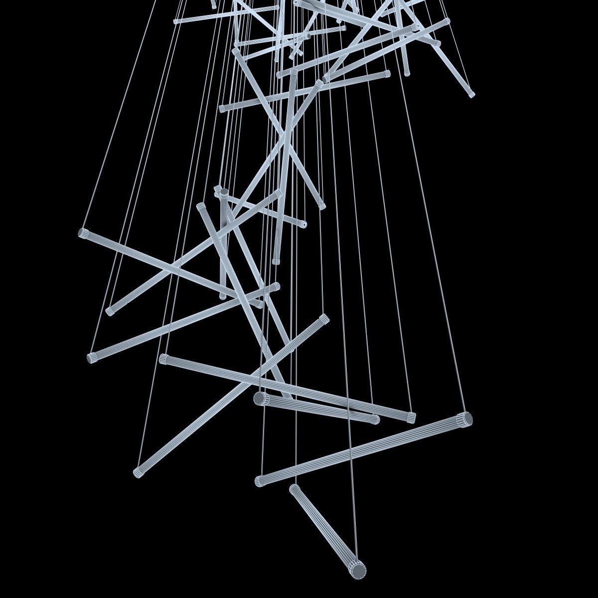 Custom made lightining chandelier 3D model_7