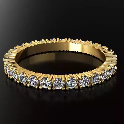 Full Eternity Prong Set Ring