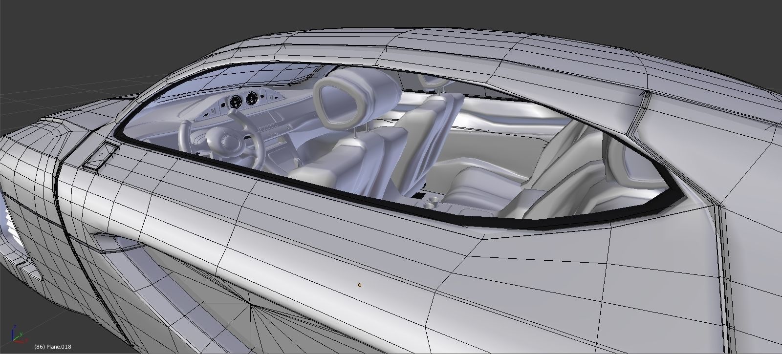 Affekta X-Fusion S1 Sci-Fi concept car  BEST FUTURISTIC DESIGN Low-poly 3D model_22