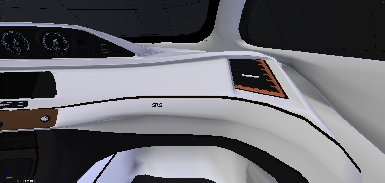 Affekta X-Fusion S1 Sci-Fi concept car  BEST FUTURISTIC DESIGN Low-poly 3D model_12