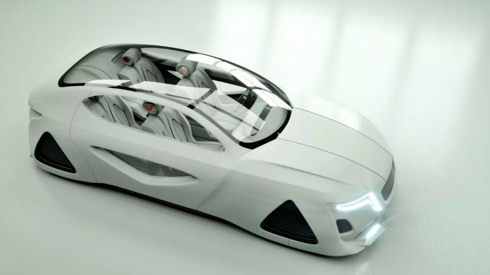 Affekta X-Fusion S1 Sci-Fi concept car  BEST FUTURISTIC DESIGN Low-poly 3D model_0