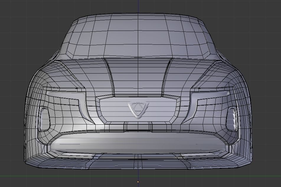 Affekta X-Fusion S1 Sci-Fi concept car  BEST FUTURISTIC DESIGN Low-poly 3D model_19