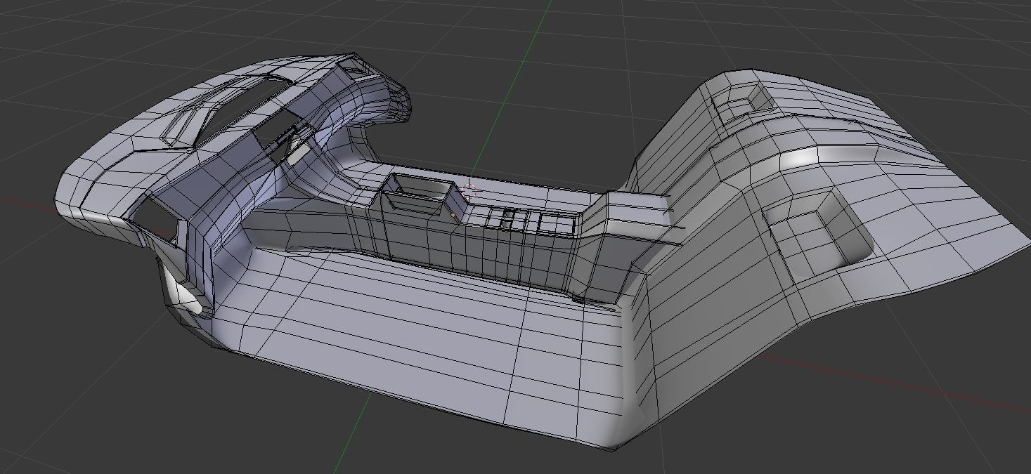 Affekta X-Fusion S1 Sci-Fi concept car  BEST FUTURISTIC DESIGN Low-poly 3D model_23