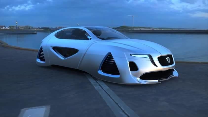 Affekta X-Fusion S1 Sci-Fi concept car  BEST FUTURISTIC DESIGN Low-poly 3D model_8