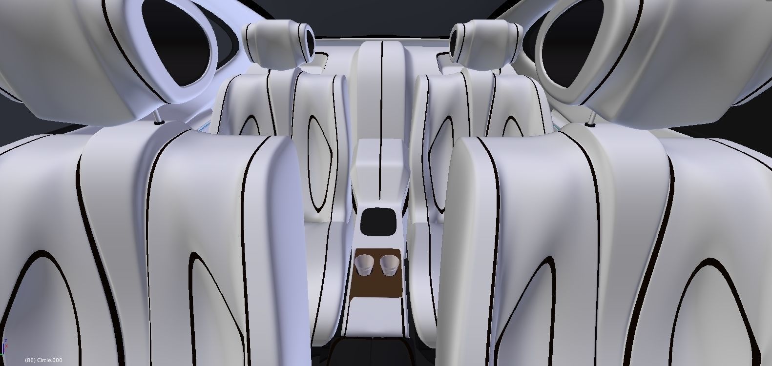 Affekta X-Fusion S1 Sci-Fi concept car  BEST FUTURISTIC DESIGN Low-poly 3D model_11