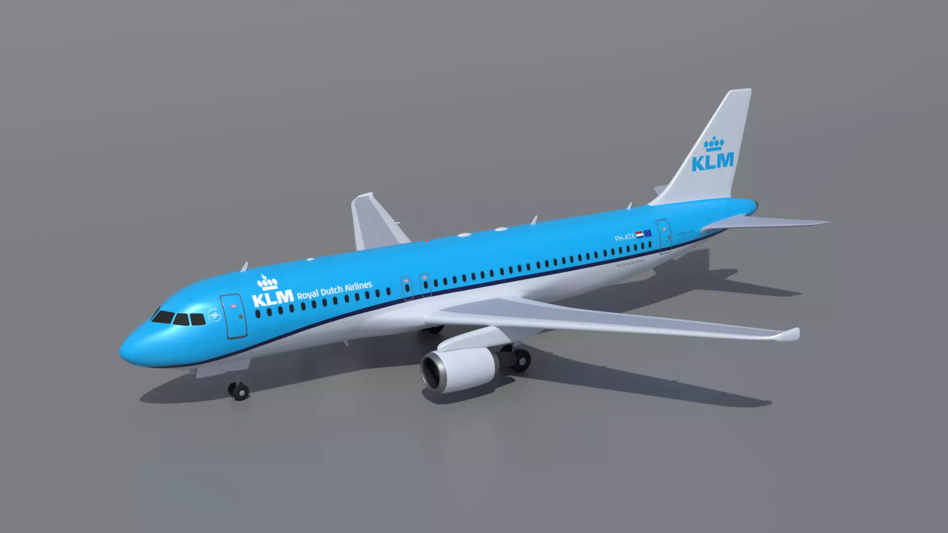 Airbus A320 KLM 3D model