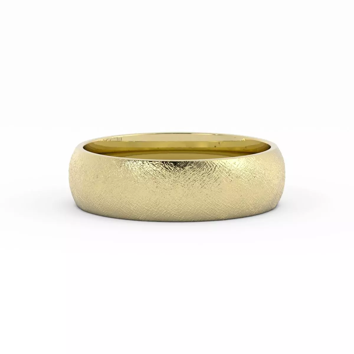 Brushed Finish Wide Mens Wedding Band 3DM 3D print model