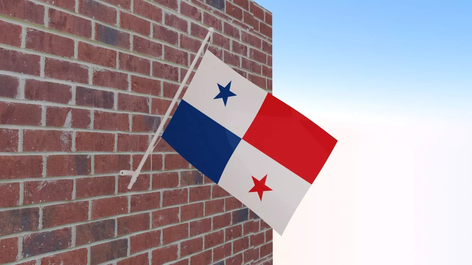Flag of Panama 3D model