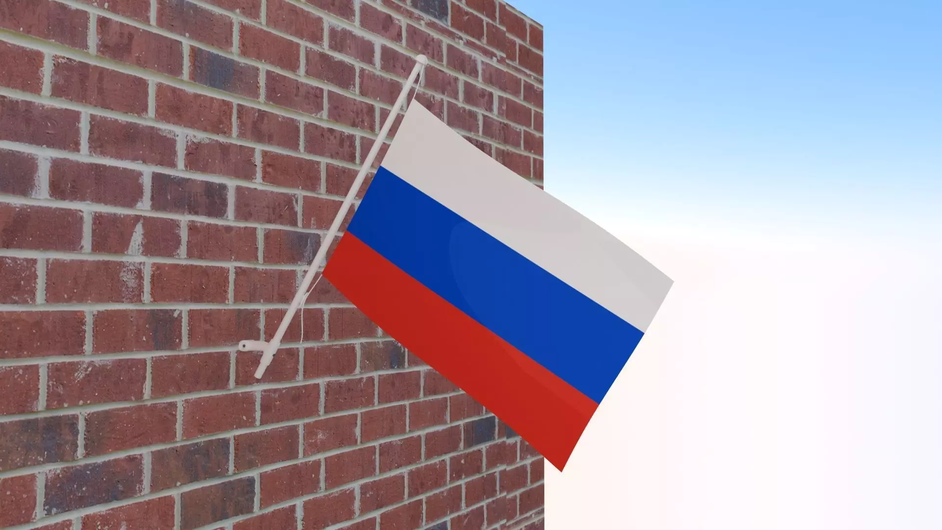 Flag of Russia 3D model