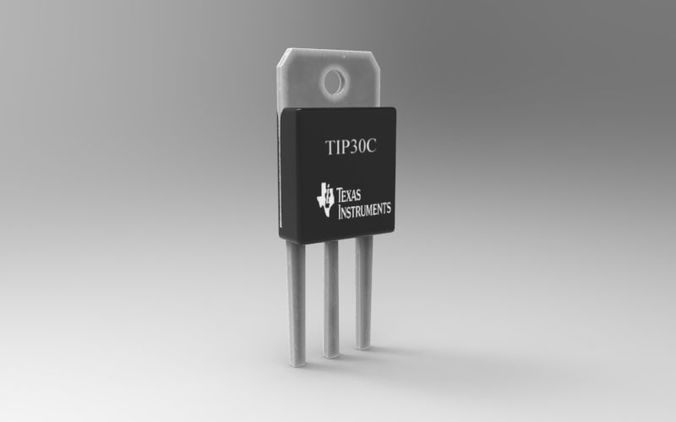 Transistor TIP30C 3D model