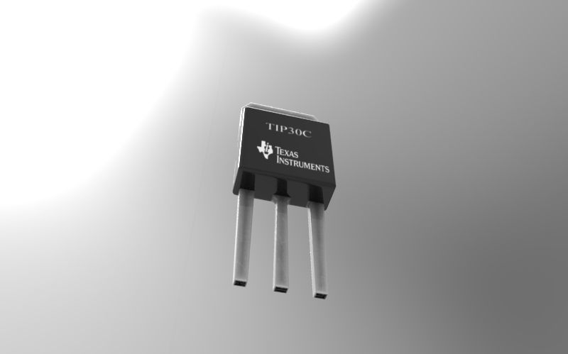 Transistor TIP30C 3D model_2