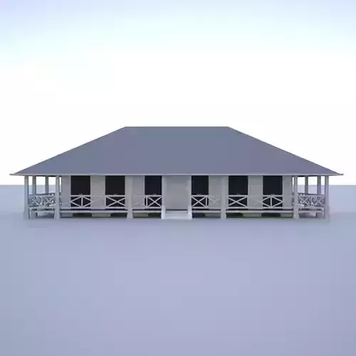 Colonial building 3D model