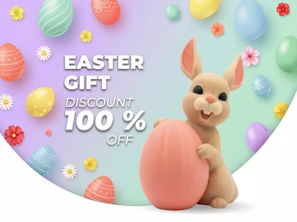 Easter Bunny 3D-Printable Free 3D print model