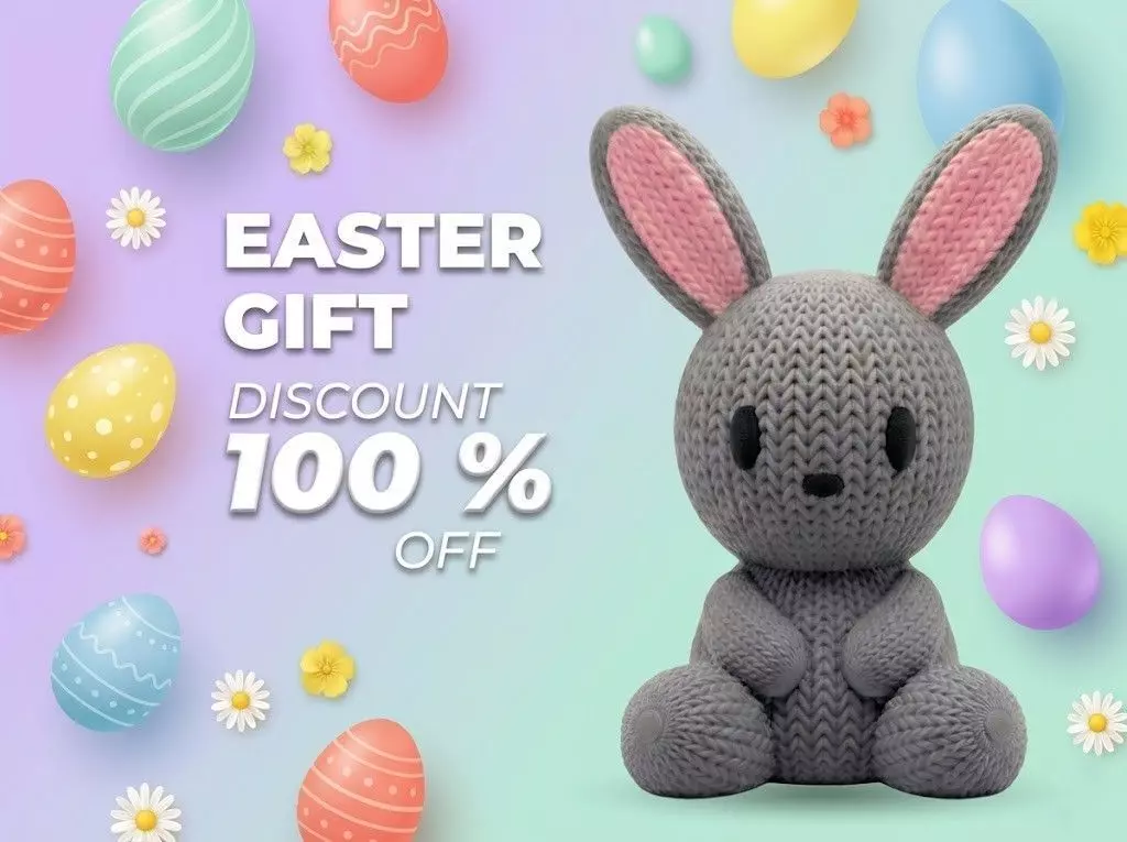 Easter Bunny 3D-Printable Free 3D print model