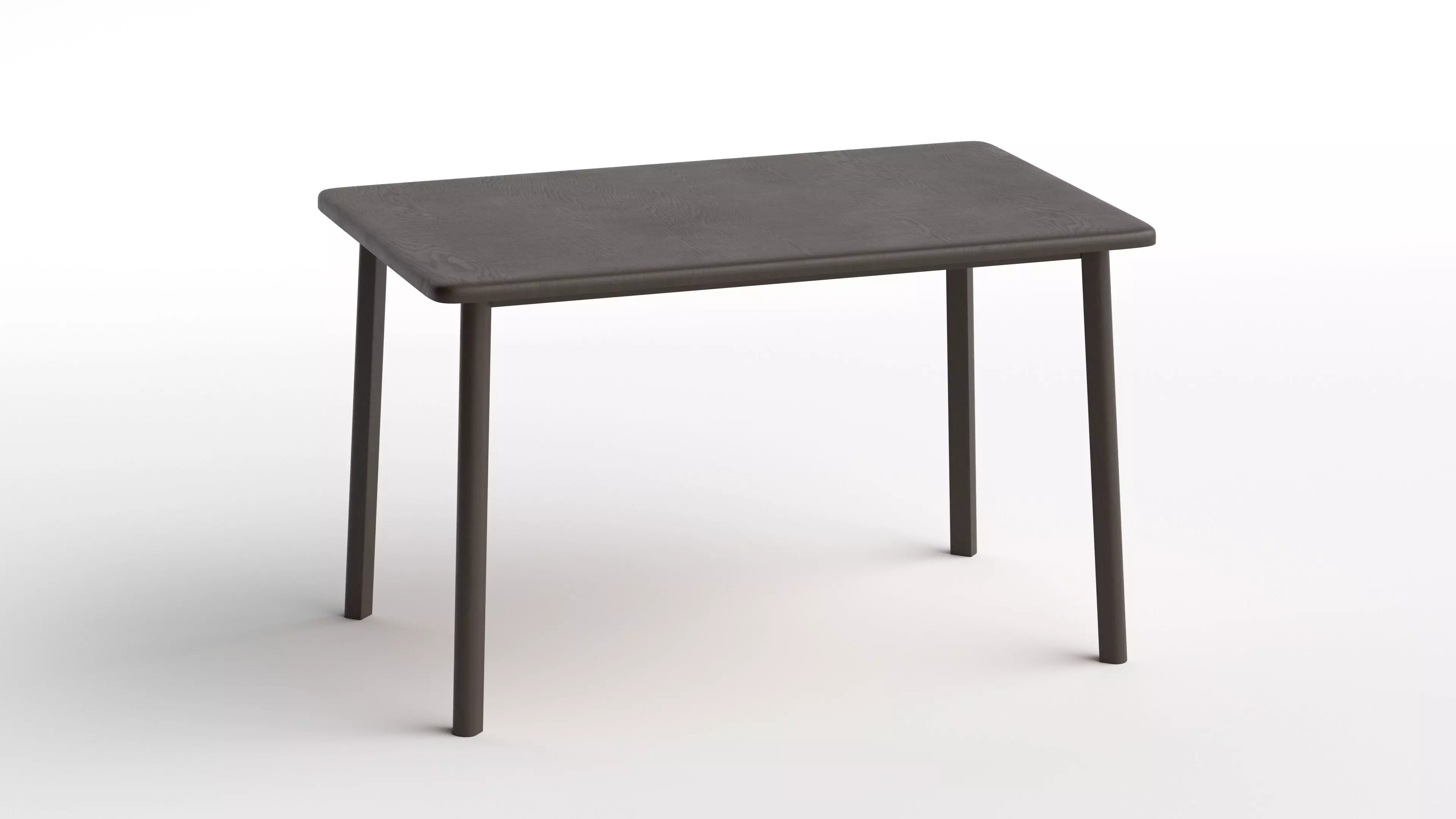 Rectangular Wooden Dining Table 3D model
