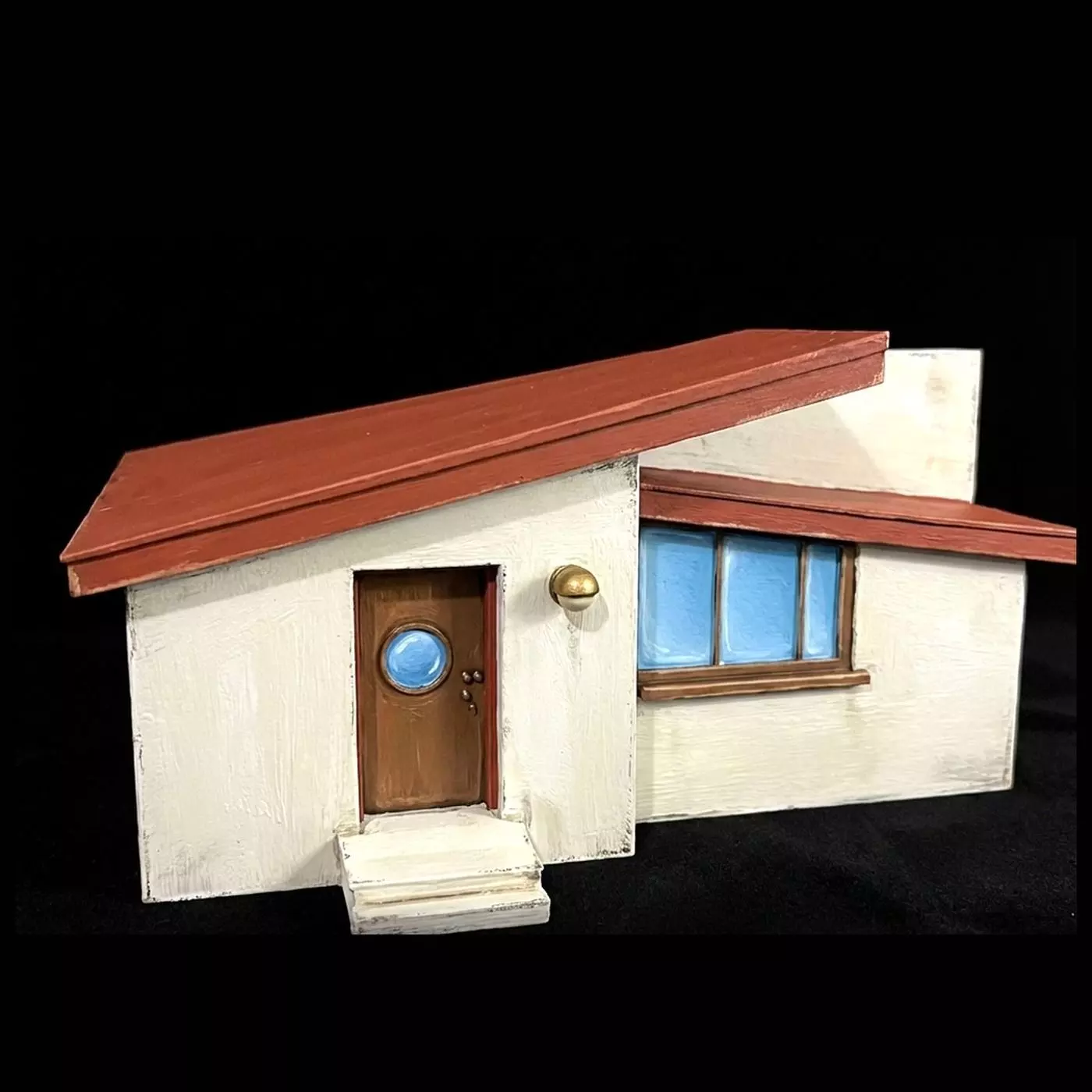 1-87 Small Modern Stucco Home Print Ready STL 3D print model
