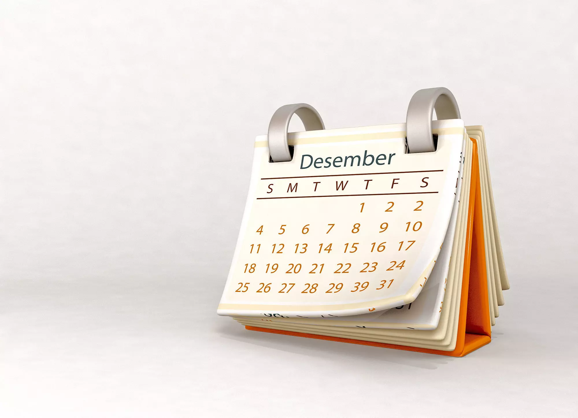 calendar cartoon style 3D model