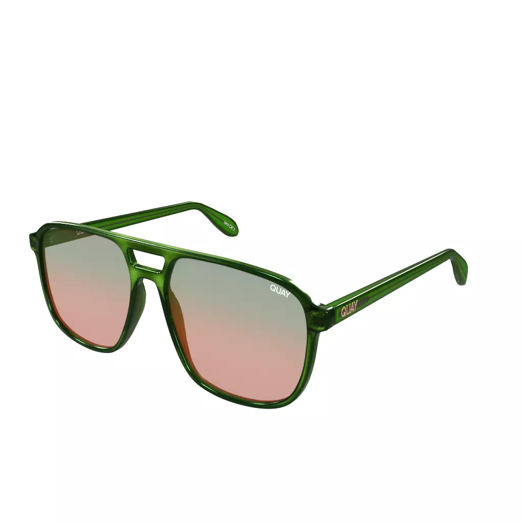 Quay On The Fly Green Green Brown VTO Virtual Try On Low-poly 3D model