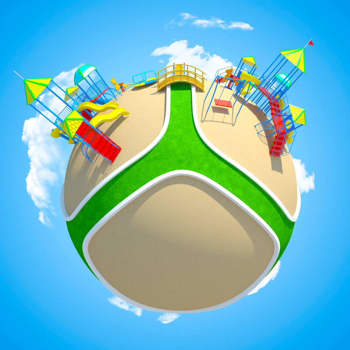 Planet Park 02 3D model_6