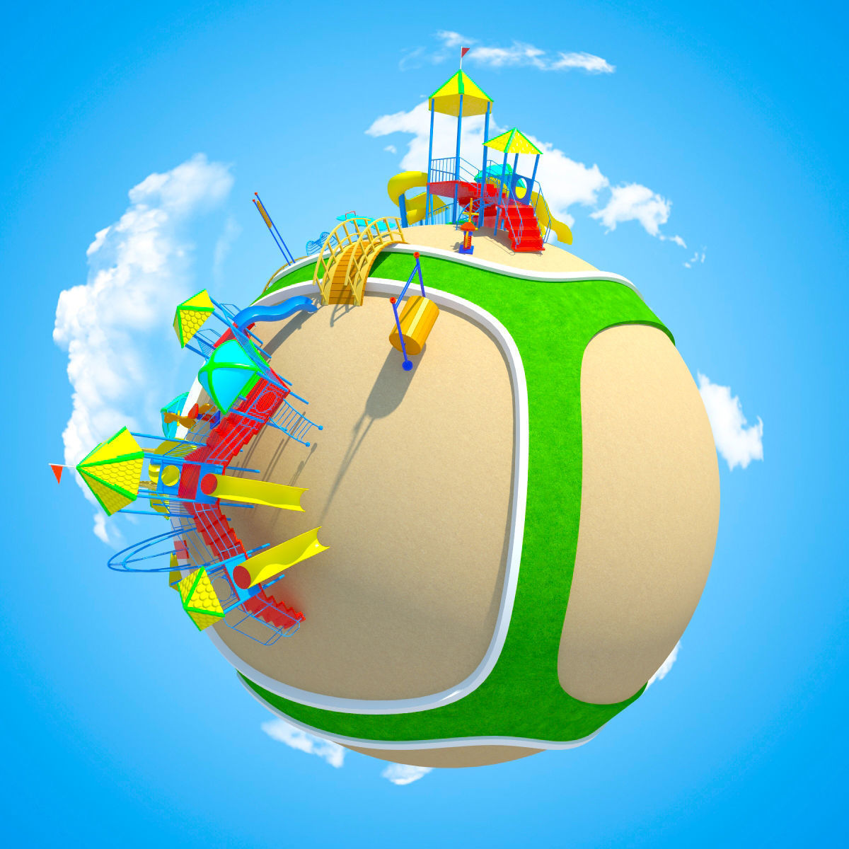 Planet Park 02 3D model_5