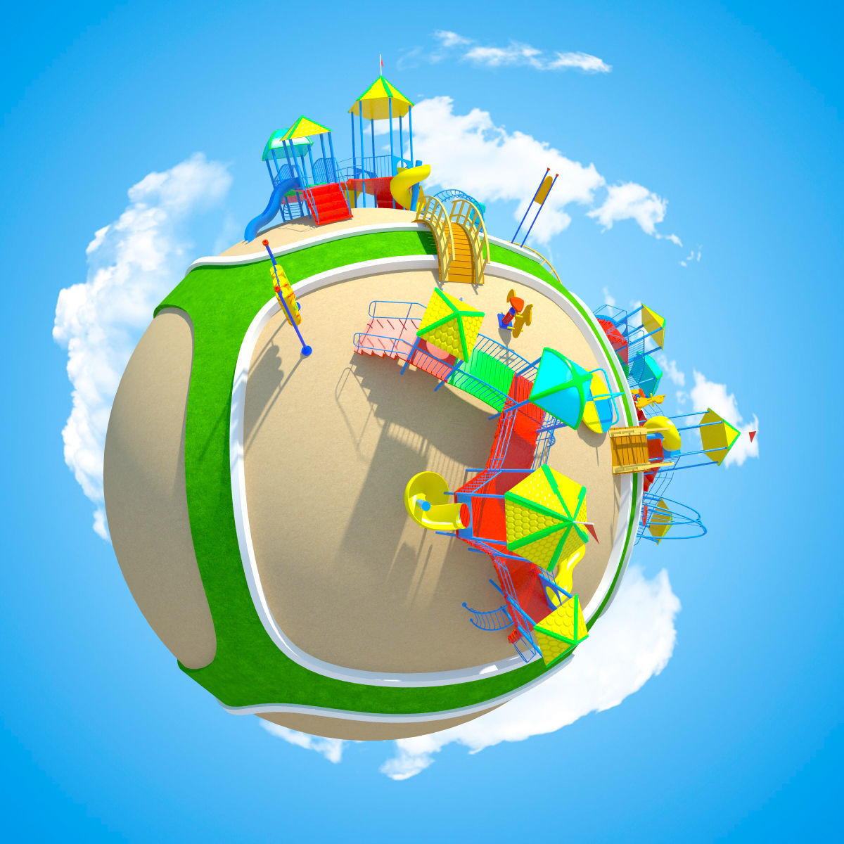 Planet Park 02 3D model_4