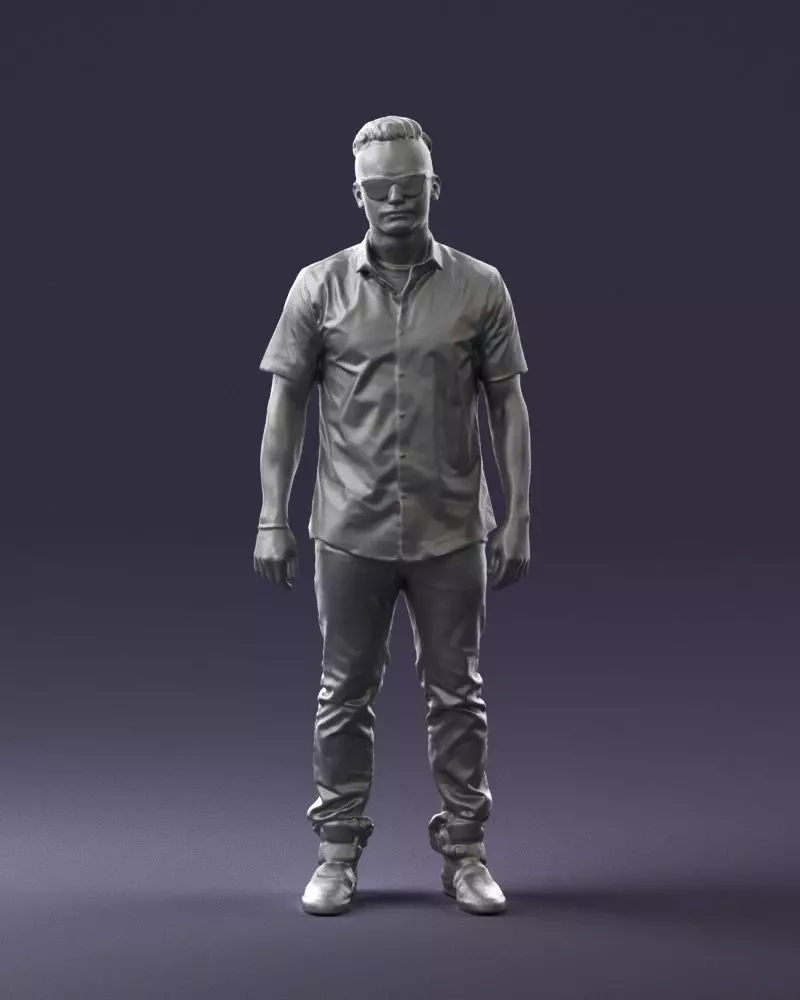000563 Urban Man with Sunglasses 3d print Free 3D print model