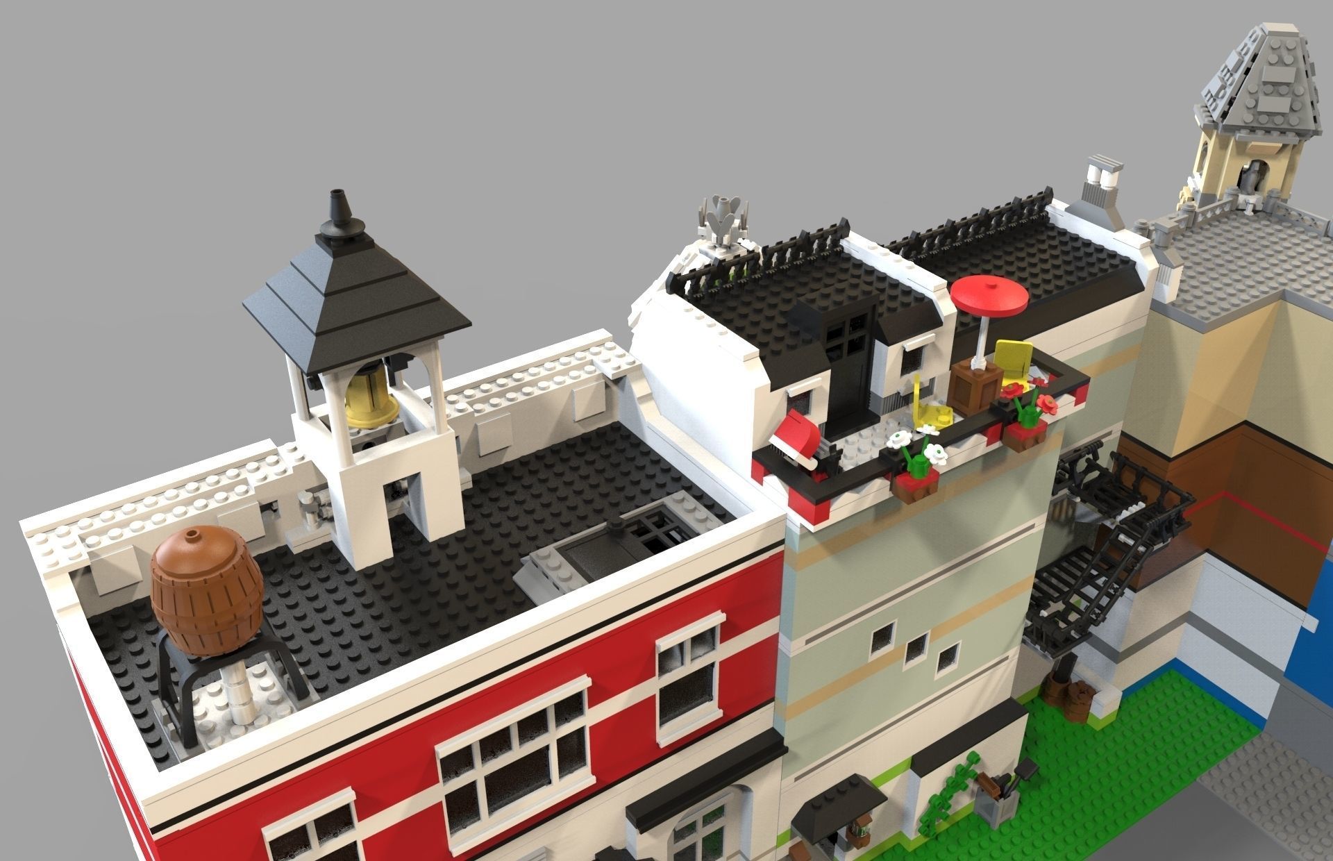 Lego City Low-poly 3D model_6