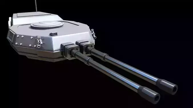 modern tank turret 3d model 3D model