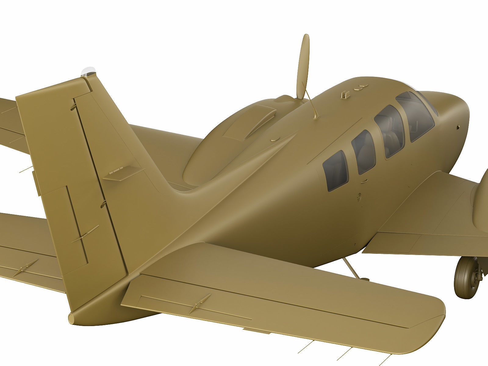 Beechcraft Baron G58 3D model_25