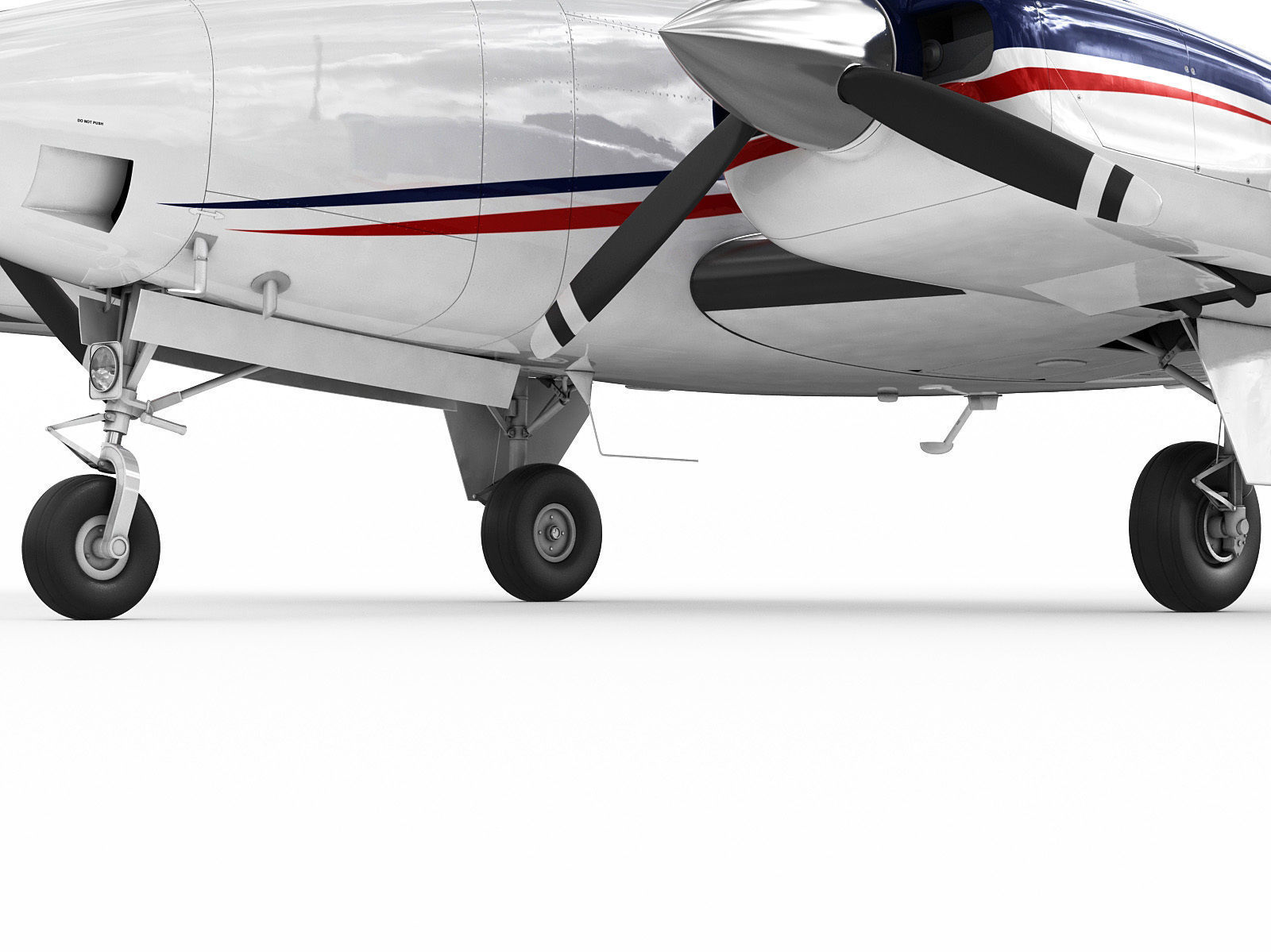 Beechcraft Baron G58 3D model_11