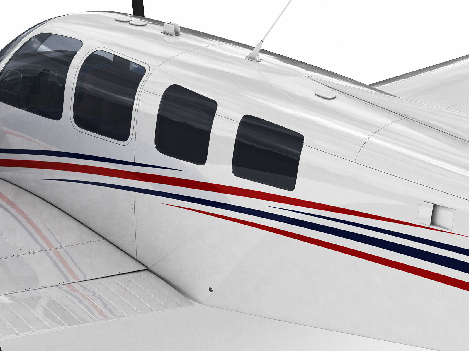 Beechcraft Baron G58 3D model_9