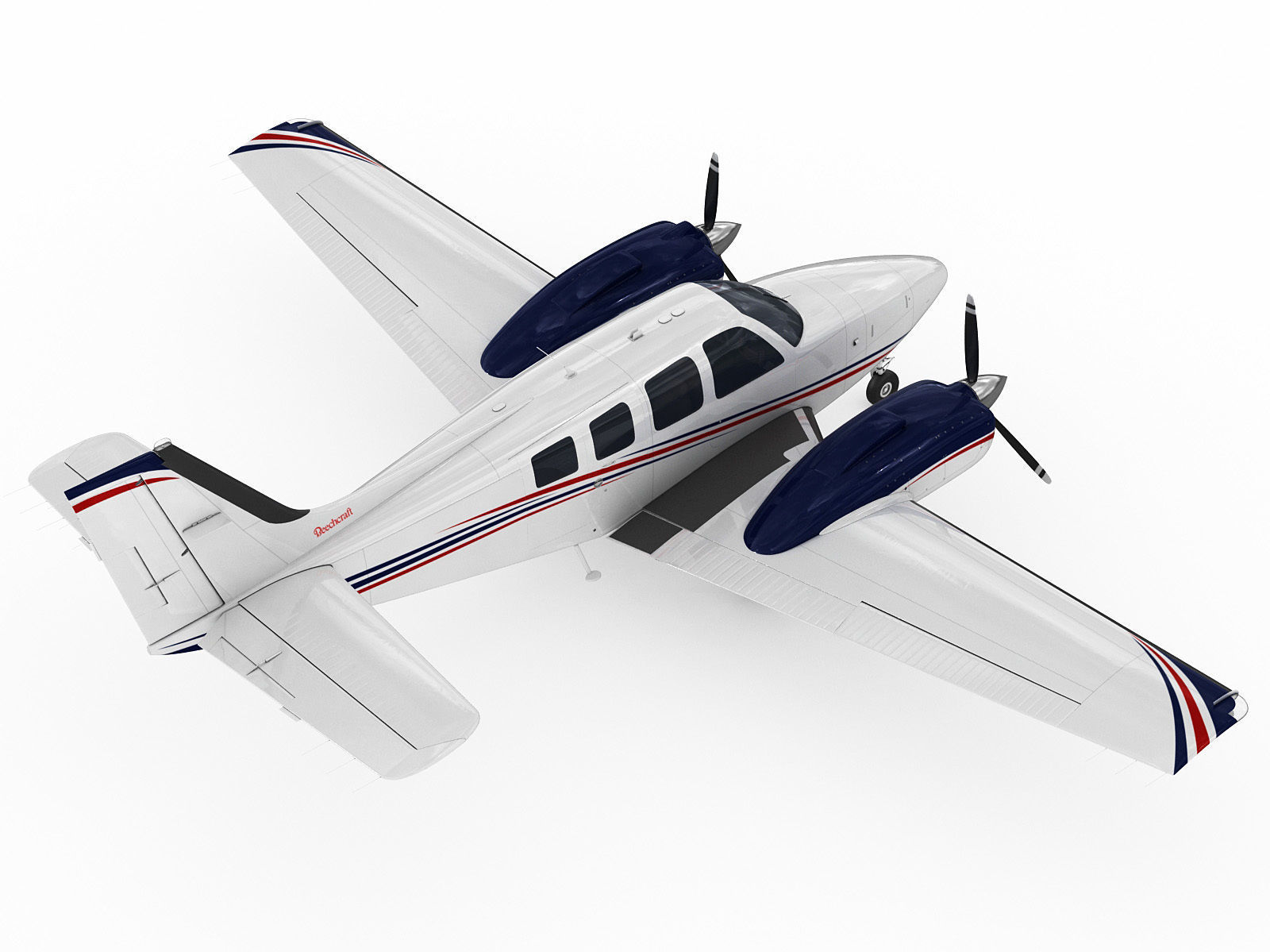 Beechcraft Baron G58 3D model_1