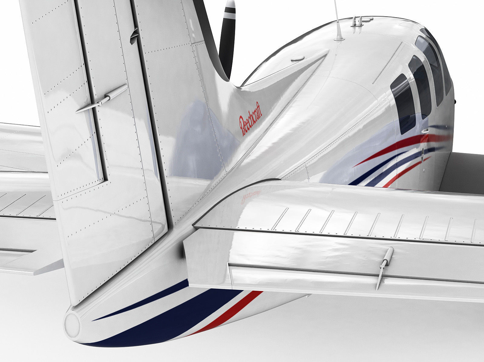 Beechcraft Baron G58 3D model_14