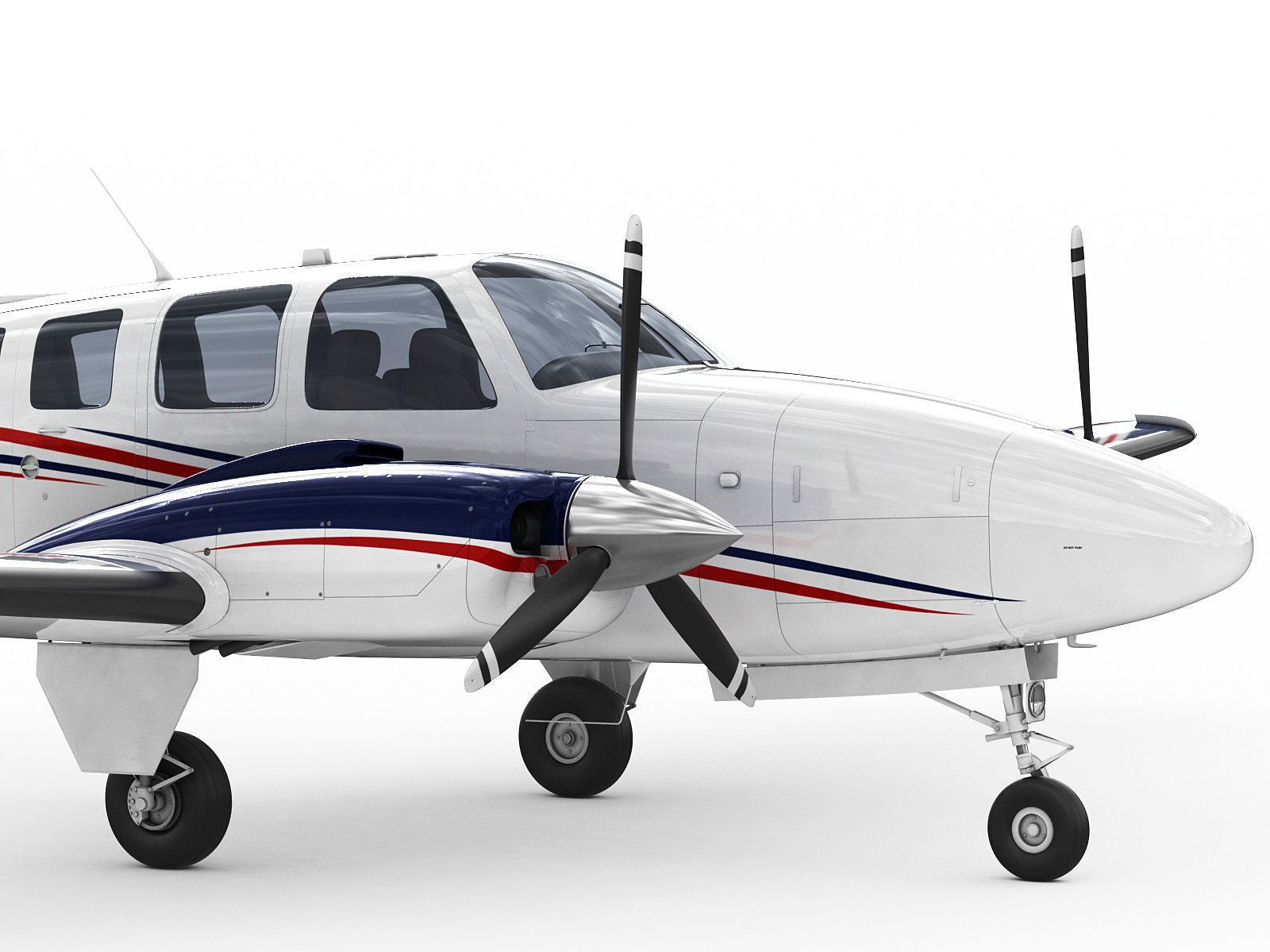 Beechcraft Baron G58 3D model_6