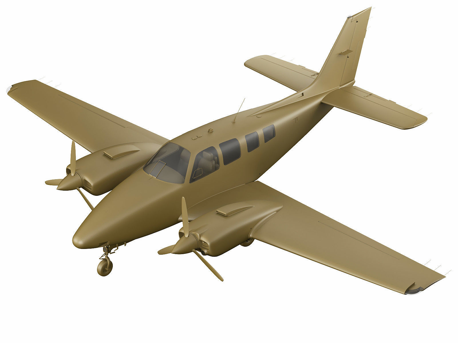 Beechcraft Baron G58 3D model_22