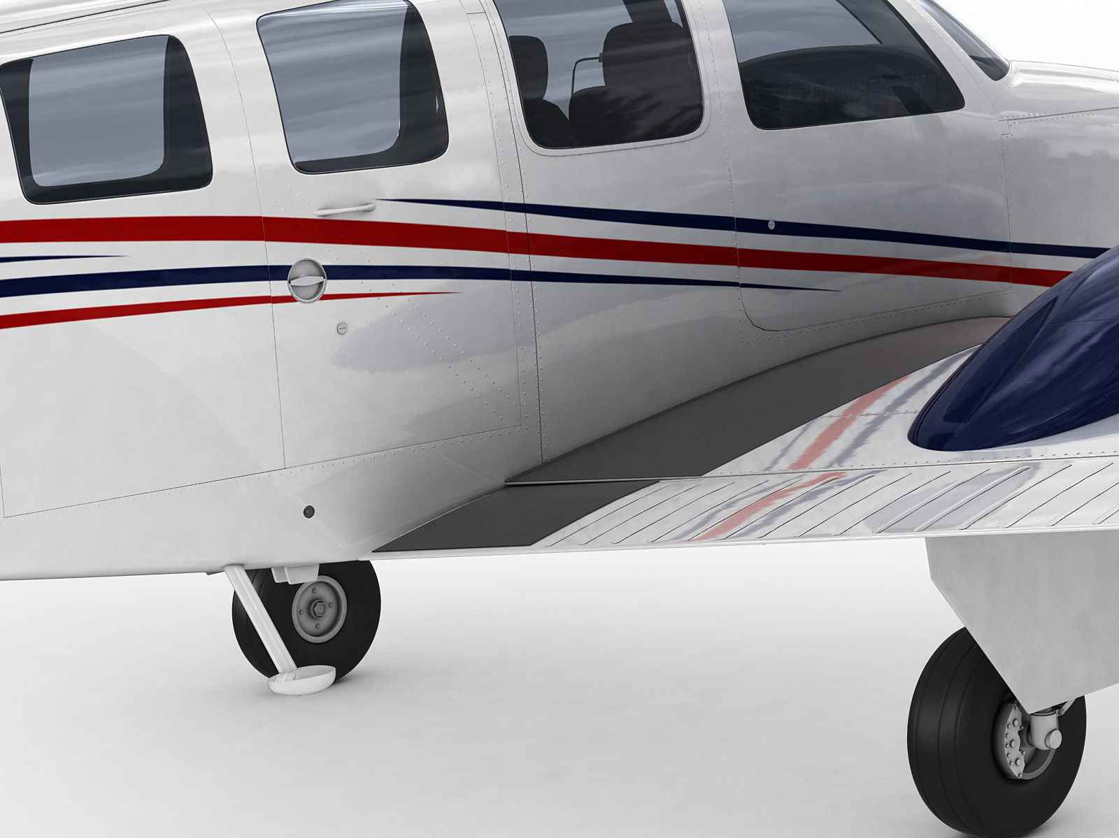 Beechcraft Baron G58 3D model_8